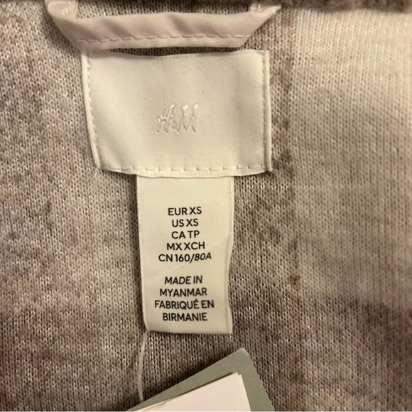 Cardigan jacket heavy sweater . 13% wool - Picture 4 of 4